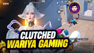 🥵Clutched Wariya Gaming Squad  BGMI 1v4 Clutches  Solo Vs Squad Conqueror Lobby 1v4 [upl. by Namso]