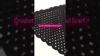 Cute Crochet Head Bandana Scarf  Head Scarf crochetscarf crochetpattern [upl. by Denie]