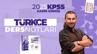 9 KPSS Türkçe  Sıfat 1  Kadir Gümüş  2025 [upl. by Yrocej132]