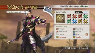 Samurai Warriors 4 DX Matsunaga Hisahides Rare Weapon Guide Nightmare [upl. by Ludwog474]