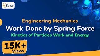 Work Done by Spring Force  Kinetics of Particles Work and Energy  Engineering Mechanics [upl. by Eleets]