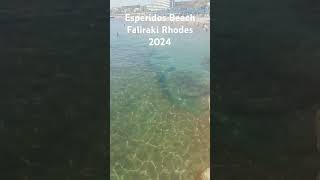 Esperides beach Faliraki beach Rhodes [upl. by Tarrsus497]