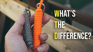 Nylon Vs Polyester Paracord  KNOW THE DIFFERENCE [upl. by Ennyleuqcaj]