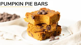 PUMPKIN PIE BARS  healthy recipe [upl. by Eugaet50]