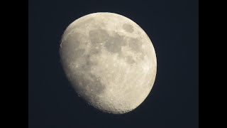 2500mm MFT lens  Close Up Moon via Levenhuk Skyline PLUS 90 MAK Telescope amp Olympus PL7 [upl. by Ramaj]