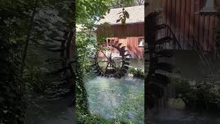 Mill Wheel murmur nature waterflowsound millwheel naturesound river relax [upl. by Atirys]