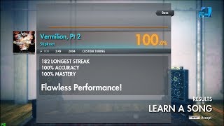 quotVermilion Pt 2quot Slipknot  Rocksmith 2014 [upl. by Mowbray]