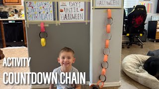 Countdown Chain Activity For Toddlers [upl. by Tareyn]