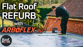 How To Install A Liquid Overlay System On A Flat Roof Arboflex PU [upl. by Anawt]