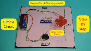 Simple electric circuitschool science project working model of simple circuit [upl. by Ahk]