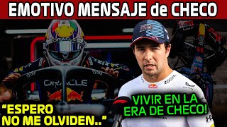 EL EMOTIVO MENSAJE de CHECO CUANDO SE RETIRE quotESPERO NO SE OLVIDEN QUIEN es CHECOquot GP MEXICO 2024 [upl. by Aniratak]