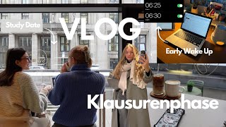 Study Vlog  7am morning routine  Klausurenphase  real talk uni stress  mentaler druck [upl. by Kramnhoj962]