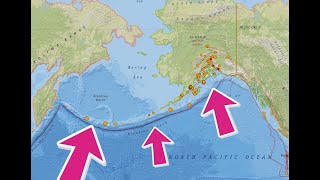 Aleutian Trench earthquake activity ramping up West Coast earthquake update Fri night 2242023 [upl. by Ahsitniuq]