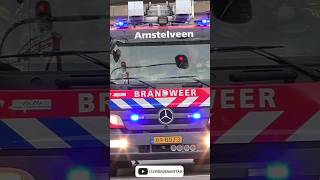 BRANDWEER AMSTELVEEN MET SPOED NAAR EEN ZEER GROTE BRAND IN AMSTERDAM brandweer feuerwehr 112 [upl. by Yehtomit]