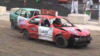 Western Fair Demolition Derby 2013  Figure 8 Heat 1 [upl. by Gregorio350]