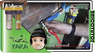 58 ⏩ fixation robinet vanne murale et Raccord tube PER avec filasse téflon [upl. by Brelje]