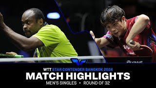 Quadri Aruna vs Yukiya Uda  MS R32  WTT Star Contender Bangkok 2024 [upl. by Eph]