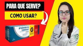 PROPIONATO DE CLOBETASOL PARA QUE SERVE Confira [upl. by Oiled]