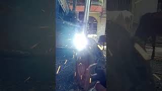 Swaraj 834 tractor bumper welding  bumper ke soker welding nkweldingworks welding shorts viral [upl. by Chamberlin]