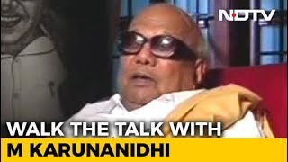 Karunanidhi Talks To NDTV On Politics Alliances And More Aired October 2007 [upl. by Htidra]