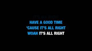 ITS ALL RIGHT KARAOKE JON BATISTE 2♪↓ [upl. by Marysa172]