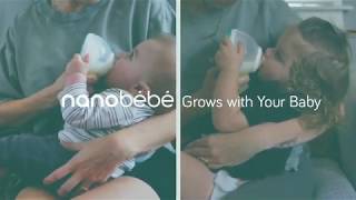 Growing with Your Baby The Nanobébé Stage 2 Transition Baby Bottle [upl. by Orravan]