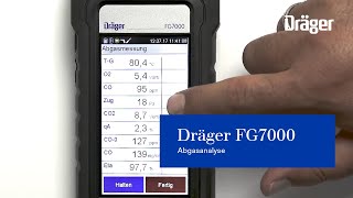 Abgasmessgerät Abgasanalyse Dräger FG7000 [upl. by Rehtaef955]