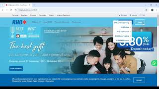 RHB Online Account Sign In  How To Login RHB Online Banking 2024 [upl. by Nylirad]