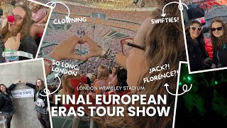 Taylor Swifts Final European Show at Wembley 🎤✨ Ft Florence Welch amp Jack Antonoff  Eras Tour Vlog [upl. by Maude]