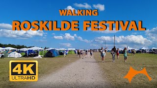 Walking through Roskilde Festival 2022 in 4k DJI OSMO [upl. by Aerbua]