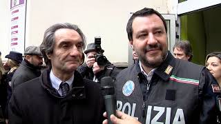 Fontana e Salvini al Fatebenefratelli grande soddisfazione per laboratorio genetica forense [upl. by Eirolam]