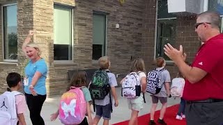 Utah kids start the school year in a brand new Sandy elementary school [upl. by Timotheus]