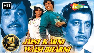 Jaisi Karni Waisi Bharni HD amp Eng Subs  Govinda  Kimi Katkar  Kader Khan  Hit Bollywood Movie [upl. by Goldwin]