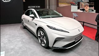 MG 9 EV luxury sedan MG9 all new model full electric car vehicle GIMS walkaround and interior A1780 [upl. by Peterus]