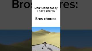 I can’t come today I have chores Bros chores chores meme bidoof bro pokemon parkour [upl. by Yrallih]