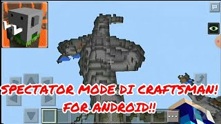 Cara menjadi Spectator mode di craftsman for android [upl. by Nerred]