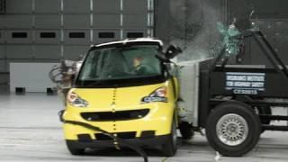 2008 Smart Fortwo side IIHS crash test [upl. by Josefina932]