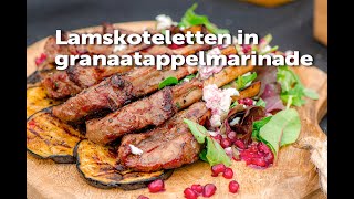 Lamskoteletten in granaatappelmarinade  FireampFood TV [upl. by Ailedamla]