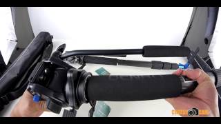 New Benro S2 S4 Video Fluid Head Video Carbon Fiber Monopod with Feet [upl. by Nertie]