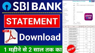 Sbi bank statement kaise nikate hai  sbi statement pdf download  bank statement  sbi [upl. by Damle]