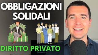 LE OBBLIGAZIONI SOLIDALI 🤴🤝👨‍👨‍👧‍👦  Diritto Privato in 3 minuti [upl. by Dail975]