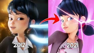 MIRACULOUS LADYBUG  EVOLUTION OF THE SERIES 2012  2021 [upl. by Modesty]