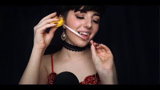 ASMR Vampire Measures You for Feeding personal attentionface measuring [upl. by Akinaj]