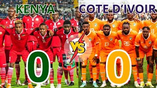 ♦️KENYA 0 VS COTE DIVOIR 0  ELIMINATOIRE COUPE DU MONDE [upl. by Gweneth446]