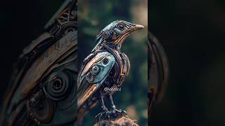 Futuristic Robotic Bird With Intricate Steampunk Design shorts [upl. by Manchester]