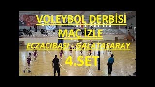 SÜPER DERBİ VOLEYBOL MAÇI İZLE ECZACIBAŞI  GALATASARAY  4SET [upl. by Itnuahsa202]