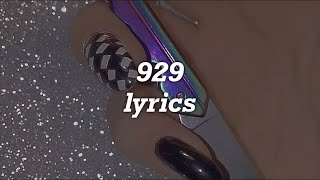 Halsey  929 Lyrics [upl. by Nivloc]