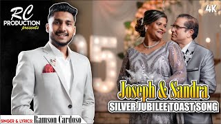 New Konkani Silver Jubilee Toast Song 2024  Joseph amp Sandra  By Ramson Cardoso [upl. by Rodama]