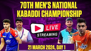 Live 70th senior national kabaddi championship 2024 [upl. by Vinn368]