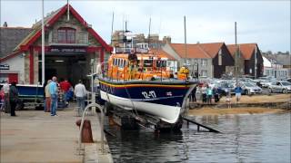 RNLI Lifeboat Launch at Anstruther [upl. by Ingaborg]